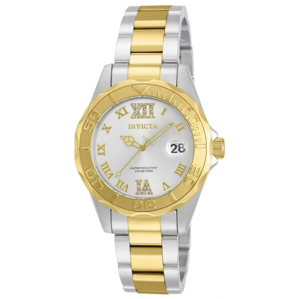 Invicta 12852 Pro Diver Quartz Silver Dial Watch